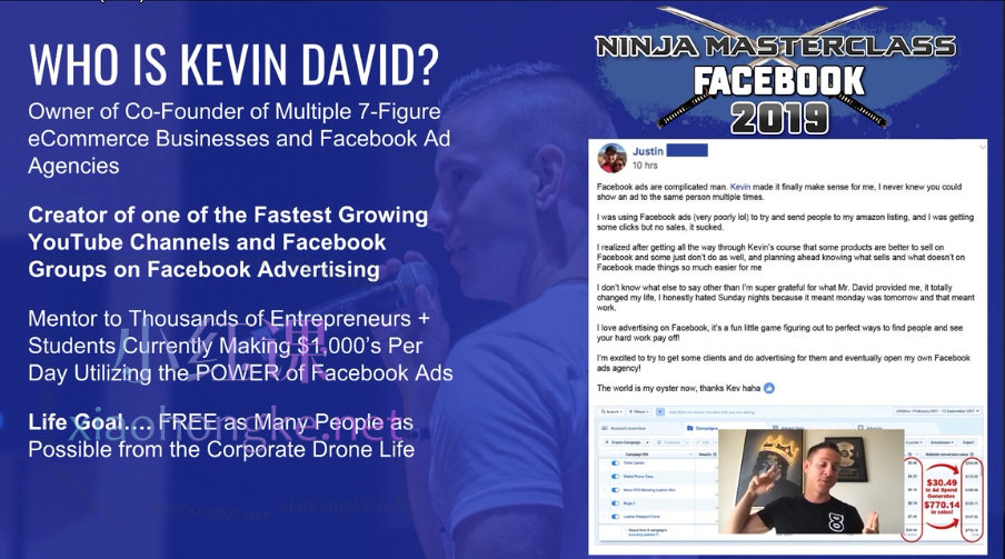 Kevin David – Facebook ds Ninja Masterclass