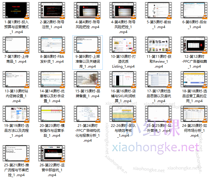 亚马逊全阶特训营课:系统基础知识详解+基础操作运营+选品思路方法+数据运营提升+站外推广
