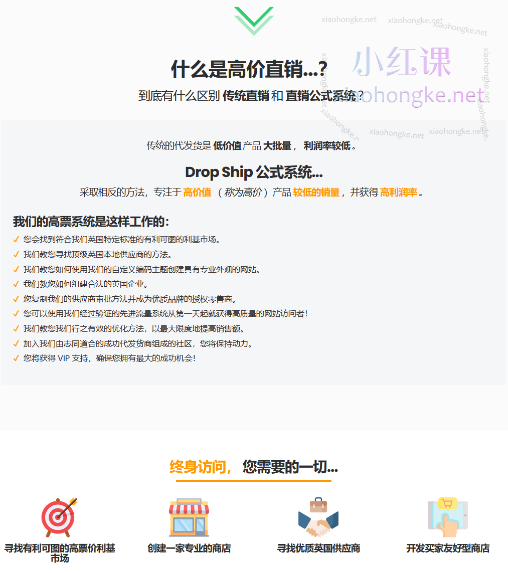 教你创建一个高利润的长期英国直销业务，无需使用 Facebook 广告、速卖通或易贝！价值($1,850.00)美金