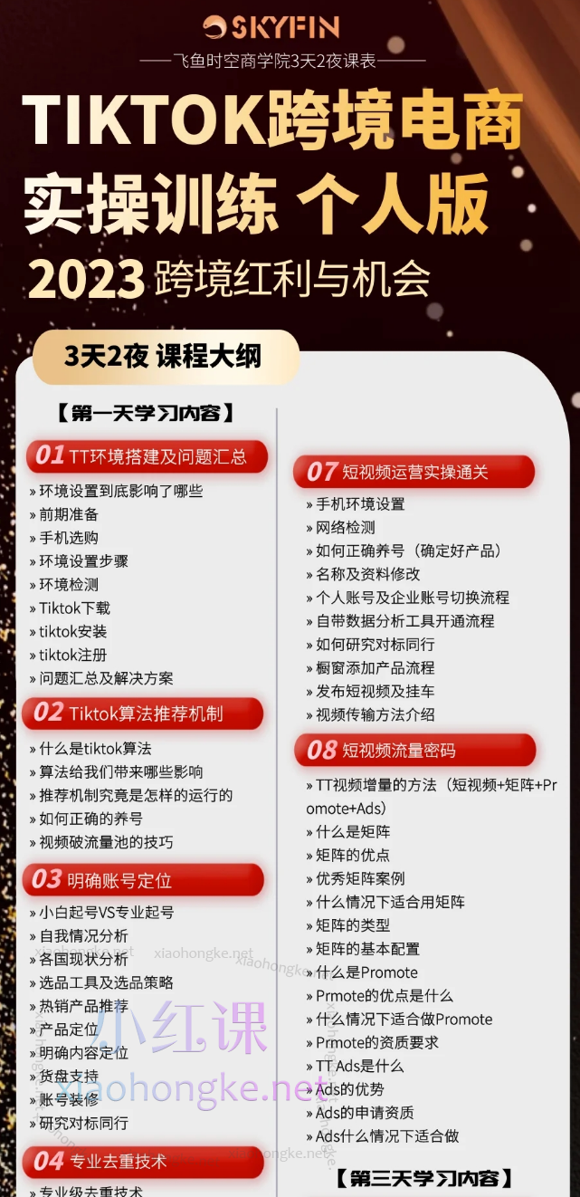 飞鱼时空商学院TikTok达人实战课