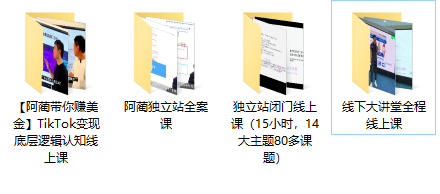 阿蔺Leo跨境高级会员涵盖：TikTok变现、独立站全案课、独立站闭门线上课以及线下课