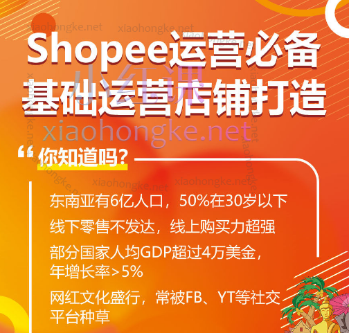 Shopee从0-1全方位入门,从站点分析、选品、产品上架、平台规则几个方面全方位、多层次的教你从0-1运营店铺
