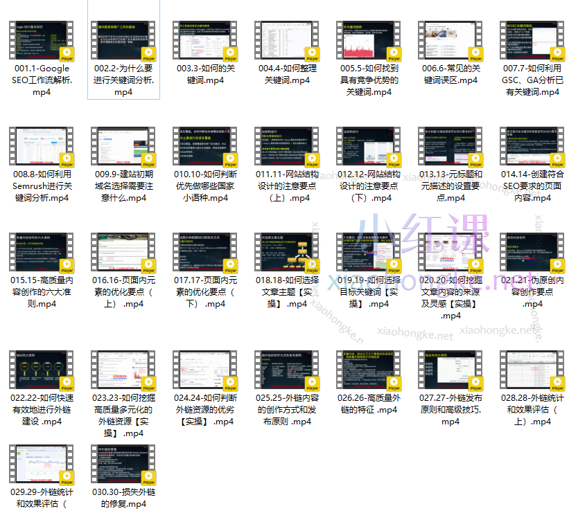 谷歌SEO从入门到精通，30讲带你打造排名第1网站