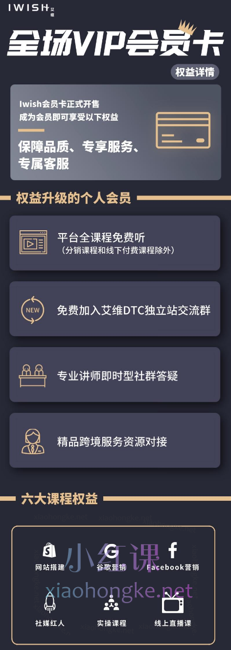Iwish会员年卡,跨境电商独立站与谷歌广告营销全攻略课程
