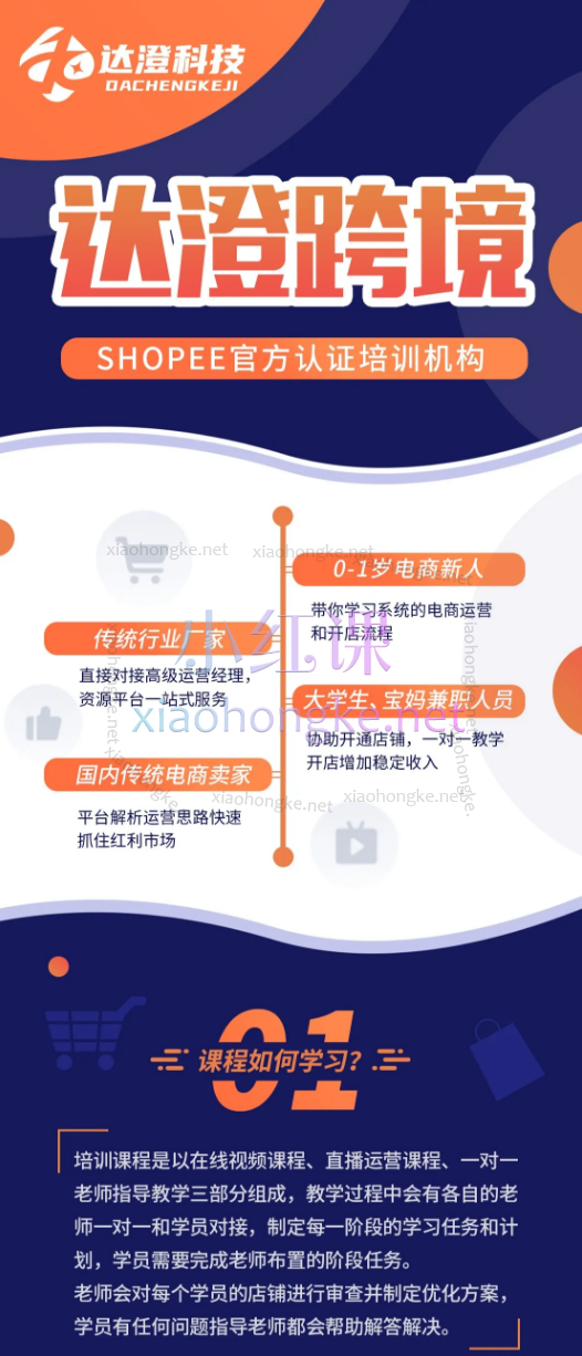 达橙跨境电商shopee全套实操运营课程