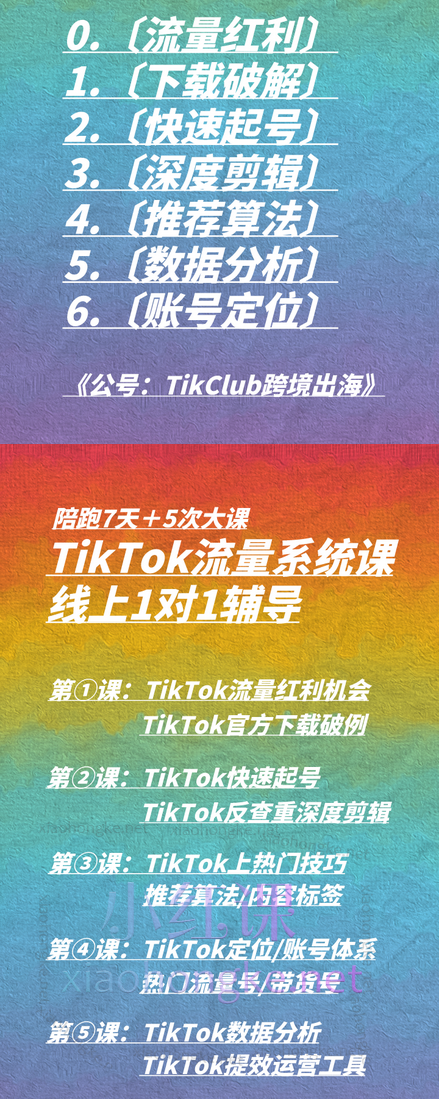 TikClub点绘环球【TikTok流量系统课】解决黑屏0播放、没流量、涨粉慢,挑战7天破万粉!