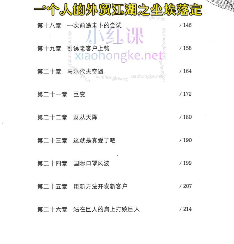 冉凌燕：一个人的外贸江湖全四册装 在无畏中狂欢+前路漫漫+尘埃落定+案例（pdf电子书）