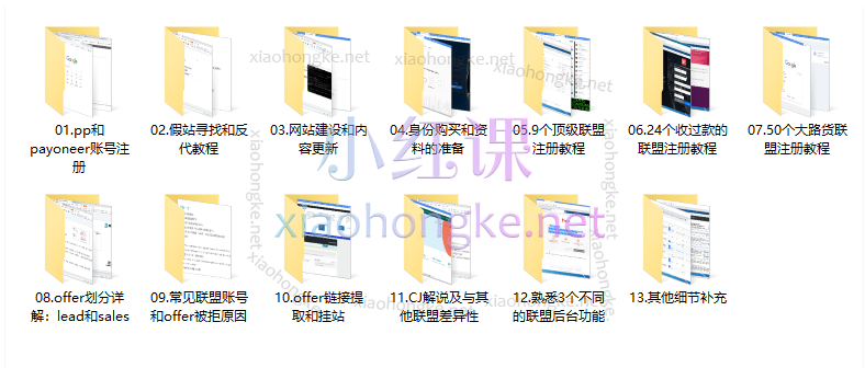 2024倪叶明Affiliate线下实战教程,国外广告联盟从入门到精通:账号注册、网站搭建、offer 操作及相关细节全攻略