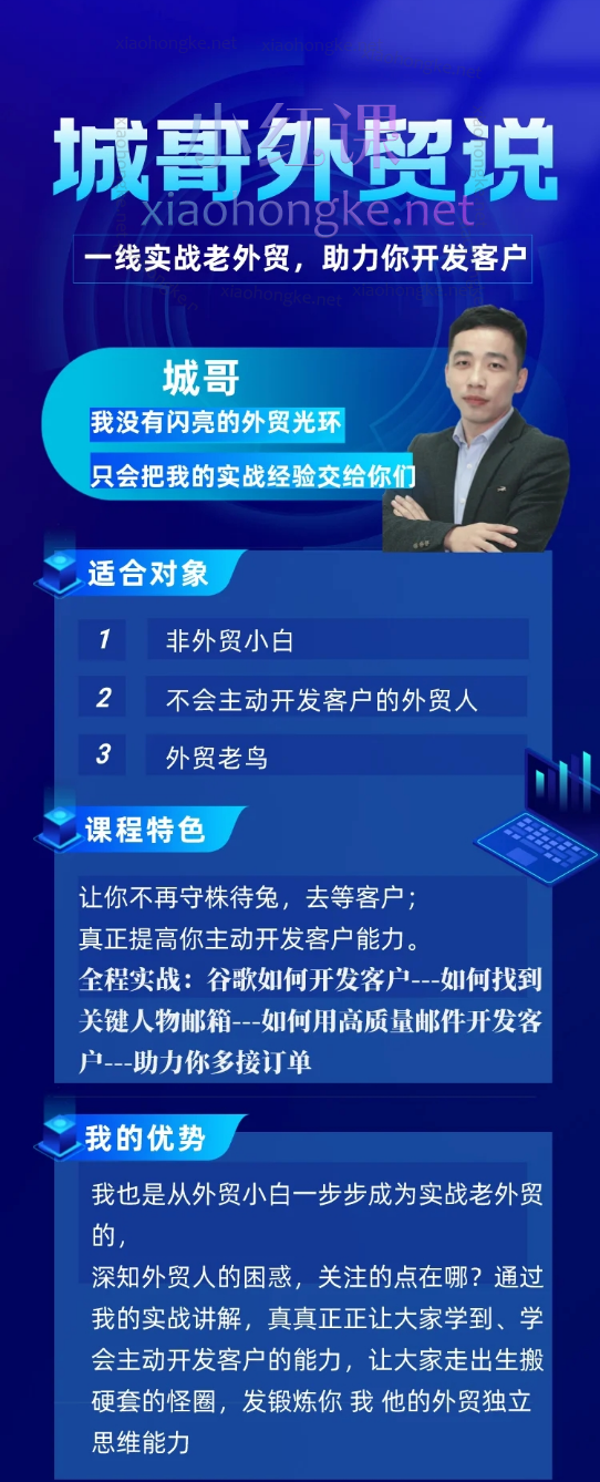 城哥外贸说：谷歌开发客户金牌课(焕然升级)