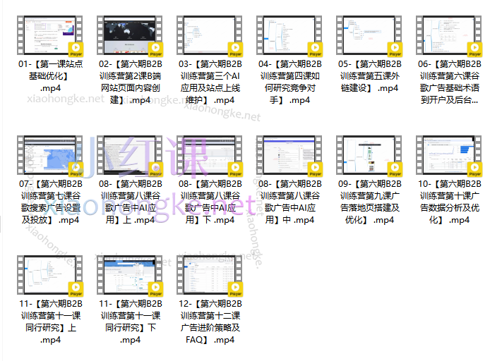 优联荟顾小北B2B独立站中阶训练营6期，打造获取询盘新技能