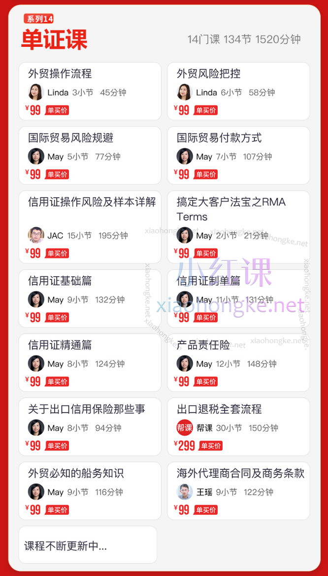 帮课大学单证课，从信用证到风险把控与商务合同