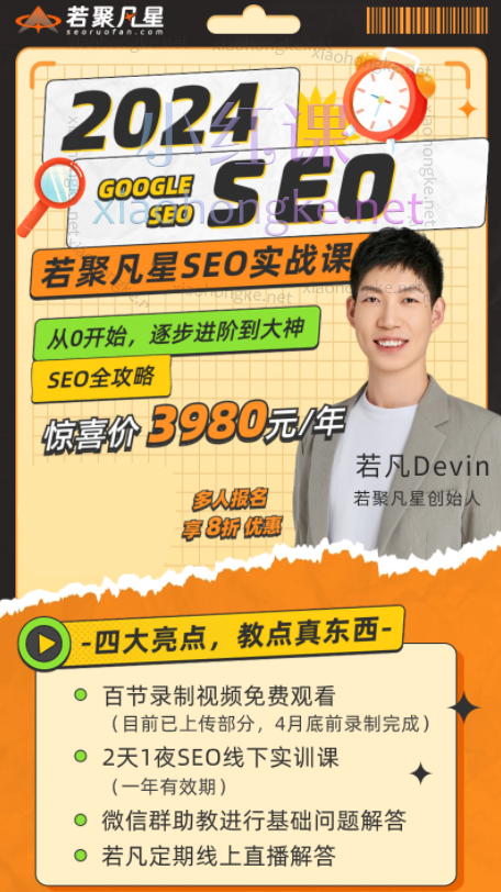 2025若凡SEO研习室：谷歌SEO实操课视频课