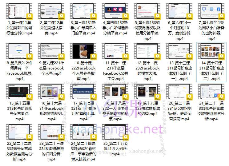 短剧出海FB精品系列课，出海短剧小白到大咖