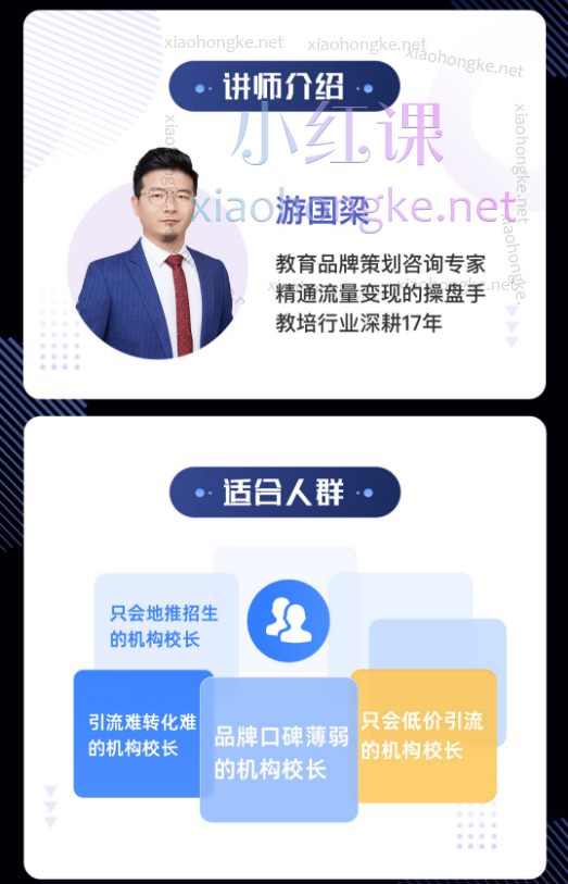 游国梁《教培机构品牌营销八大落地法则》科学做招生，让口碑引爆，让校区装满