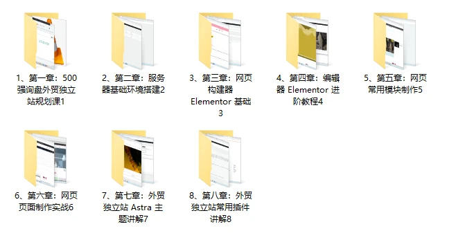 500强哥外贸独立站规划与建站课程
