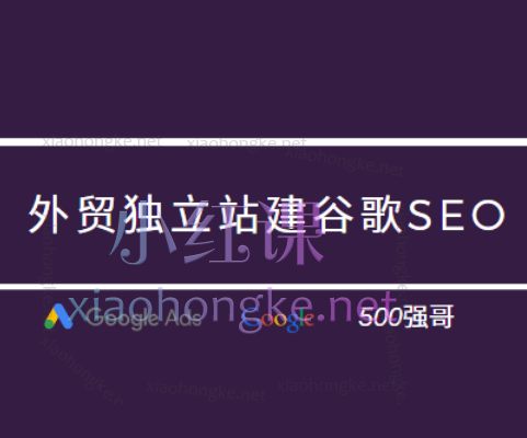 500强哥外贸独立站谷歌SEO保姆级教程