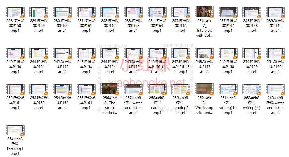 Frank北外学长Unlock 3级别课程，听说读写全册，剑桥英语PET成人英语264节数