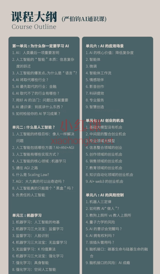 严伯钧AI精品通识课，用AI思维.省钱.择业.提升