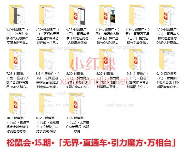 2024-2025松鼠电商说（松鼠会）淘宝电商全渠道运营与推广实战攻略第15、16期