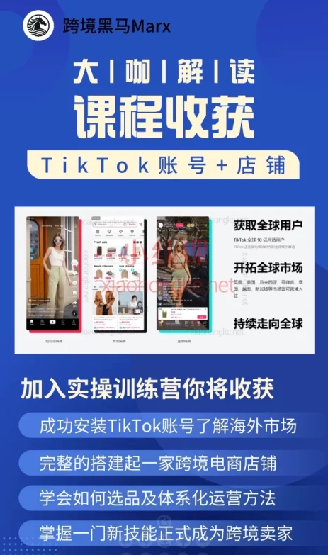 跨境黑马TikTok跨境电商实操训练营