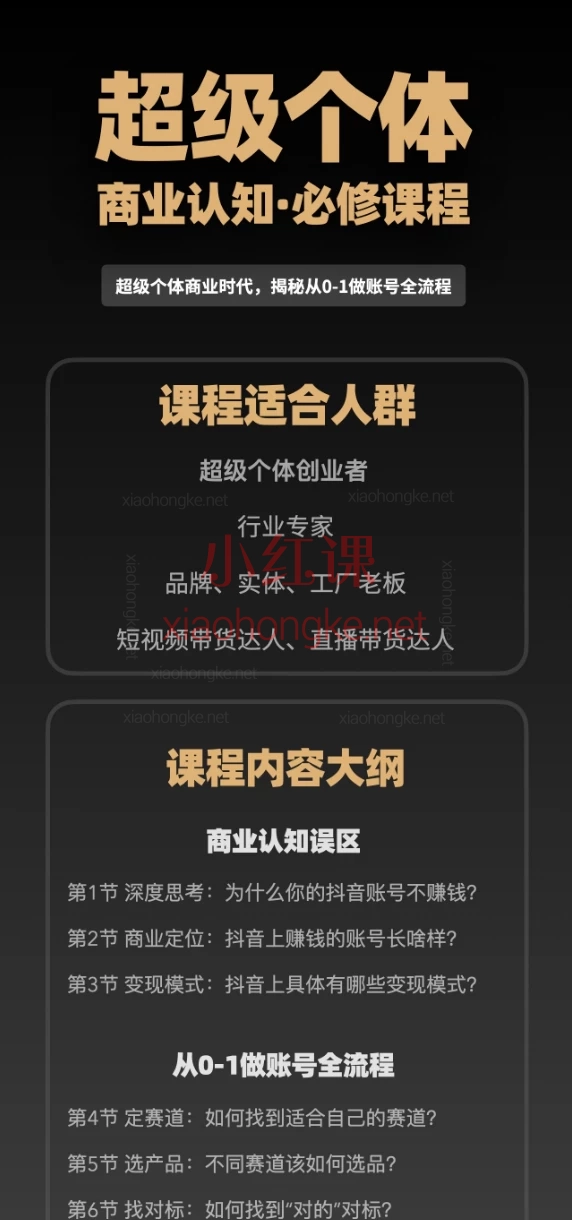 胡冰同学2025年超级个体商业认知觉醒视频课18节