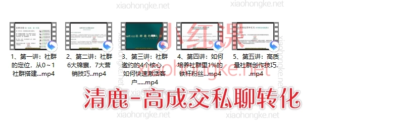 清鹿私域：高粘性社群运营+高成交私聊转化+引爆私域成交力+高转化发售爆单+高复购朋友圈营销
