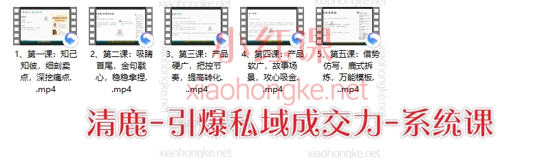 清鹿私域：高粘性社群运营+高成交私聊转化+引爆私域成交力+高转化发售爆单+高复购朋友圈营销