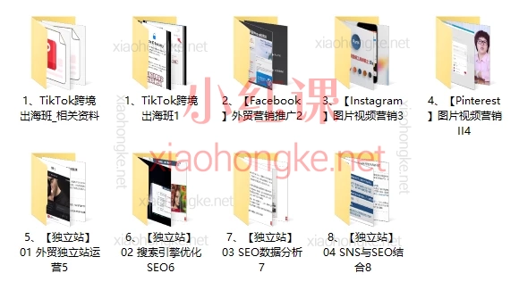 【海外社媒】跨境出海班，TikTok+FB+INS+PINS+独立站，跨境电商多平台运营与SEO实战指南