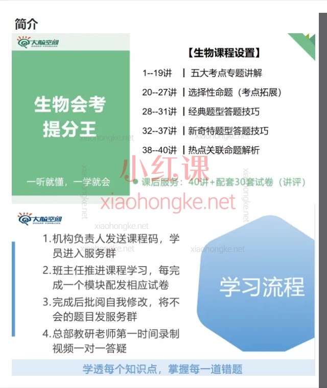 大脑空间生物提分王【专题冲刺】，【初中生物系统课】30+课时带你吃透中考核心考点