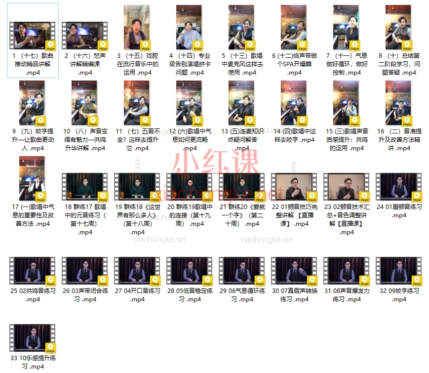 艺生老师【C系列】专业级声乐提升25节