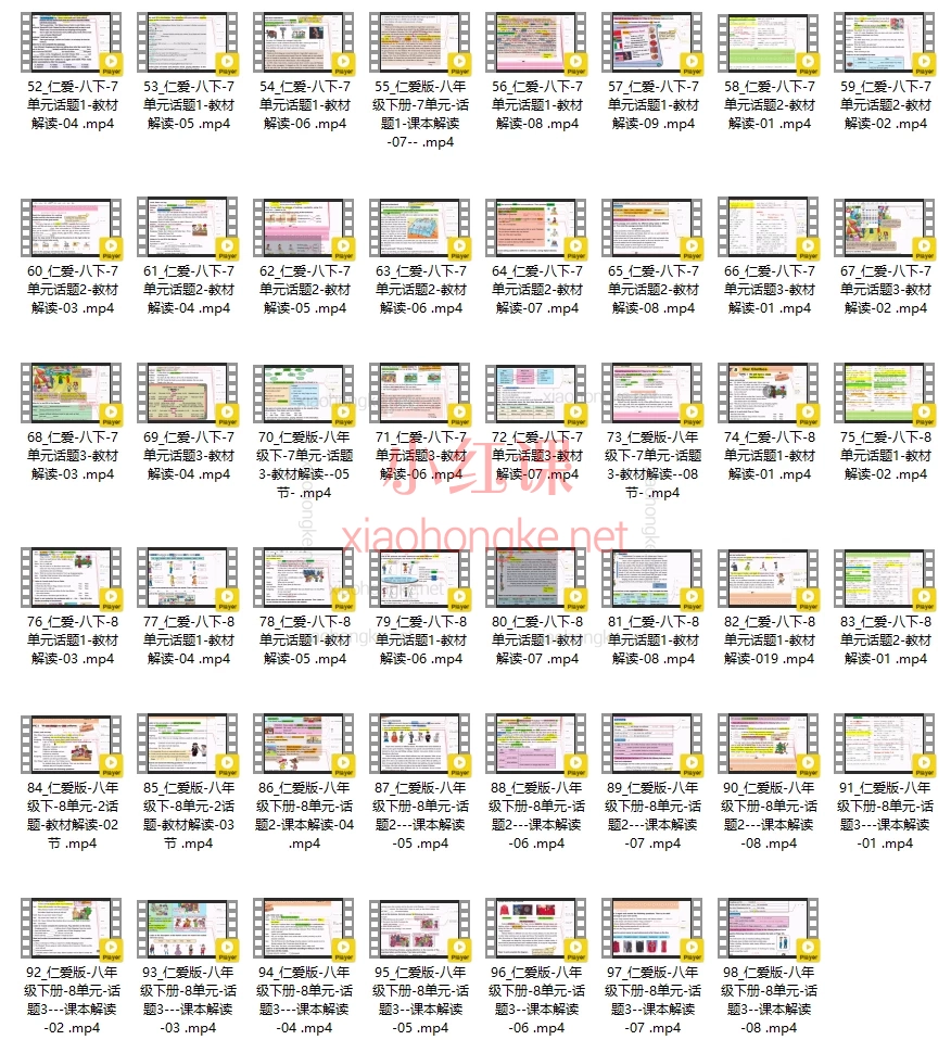 仁爱八下初中教材同步课程精讲