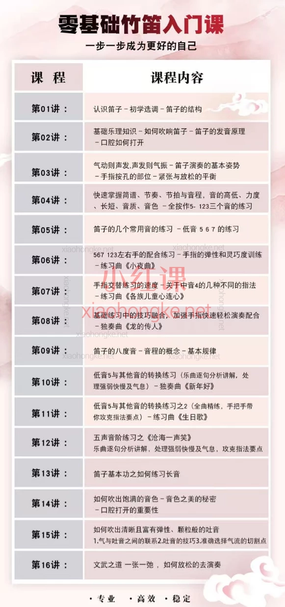 刘胜竹笛 – 零基础入门班