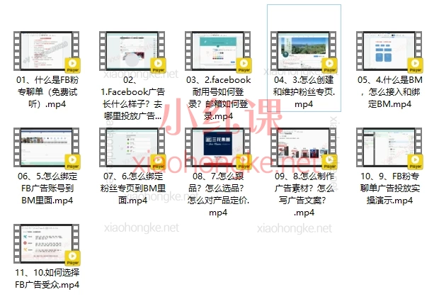 Facebook粉专聊单课程,0基础玩转Facebook广告