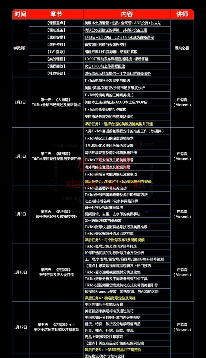 【火爆】TikTok美区电商冲锋营 – 第31期