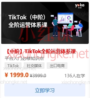 李社长TikTok全阶运营体系课【初阶】+【中阶】+【高阶】，从注册到变现的保姆级指南