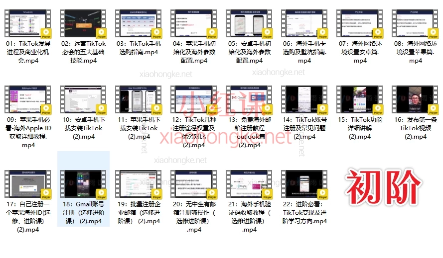 李社长TikTok全阶运营体系课【初阶】+【中阶】+【高阶】，从注册到变现的保姆级指南