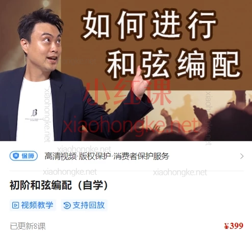 陈韦烨司琴自学课程全体系：从入门到精通（初阶B1-B延伸/中阶i1-i3）