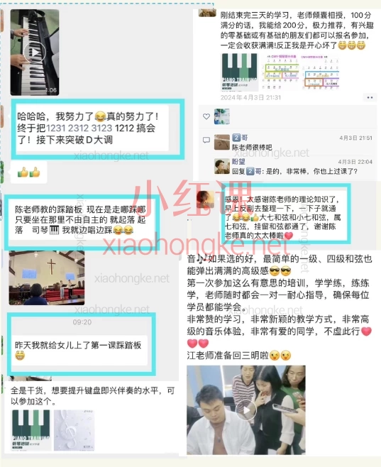 陈韦烨司琴自学课程全体系：从入门到精通（初阶B1-B延伸/中阶i1-i3）