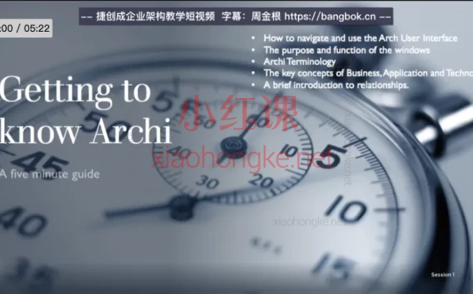 捷创成ArchiMate企业架构入门 | 18节系统化实战课】零基础也能快速掌握!(中文字幕,共1小时)