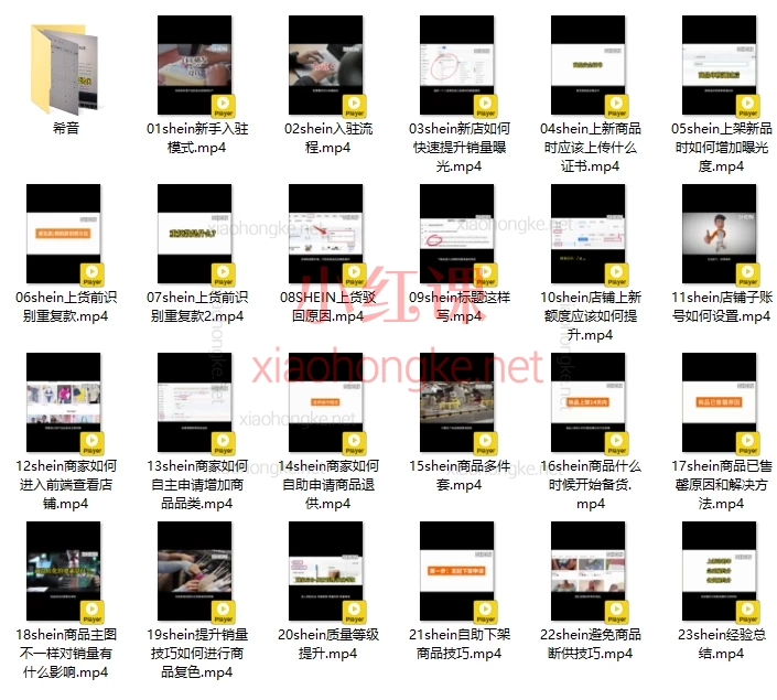 SHEIN希音全流程运营实战课，新手必看！避坑指南+爆单攻略