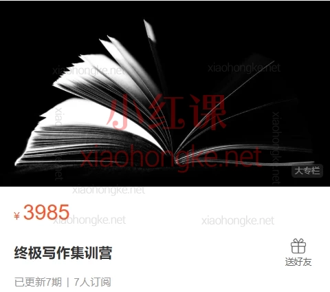 叶晓凯伽德弗莱英文研习社:终极写作集训营