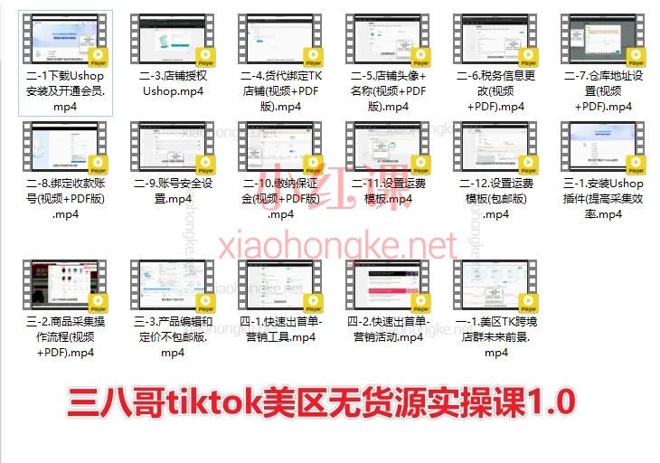 2025三八哥tiktok美区无货源实操课1.0+2.0