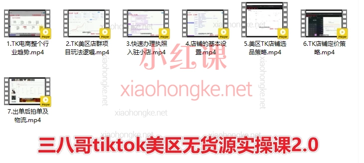 2025三八哥tiktok美区无货源实操课1.0+2.0