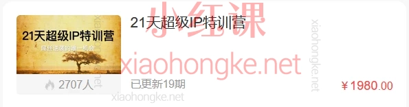 引爆超级个人IP+21天超级IP特训营