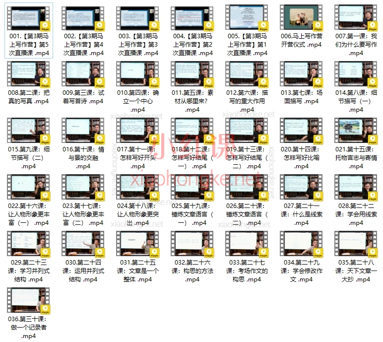 【第3期】马玉炜老师《马上写作训练营》-【36节】