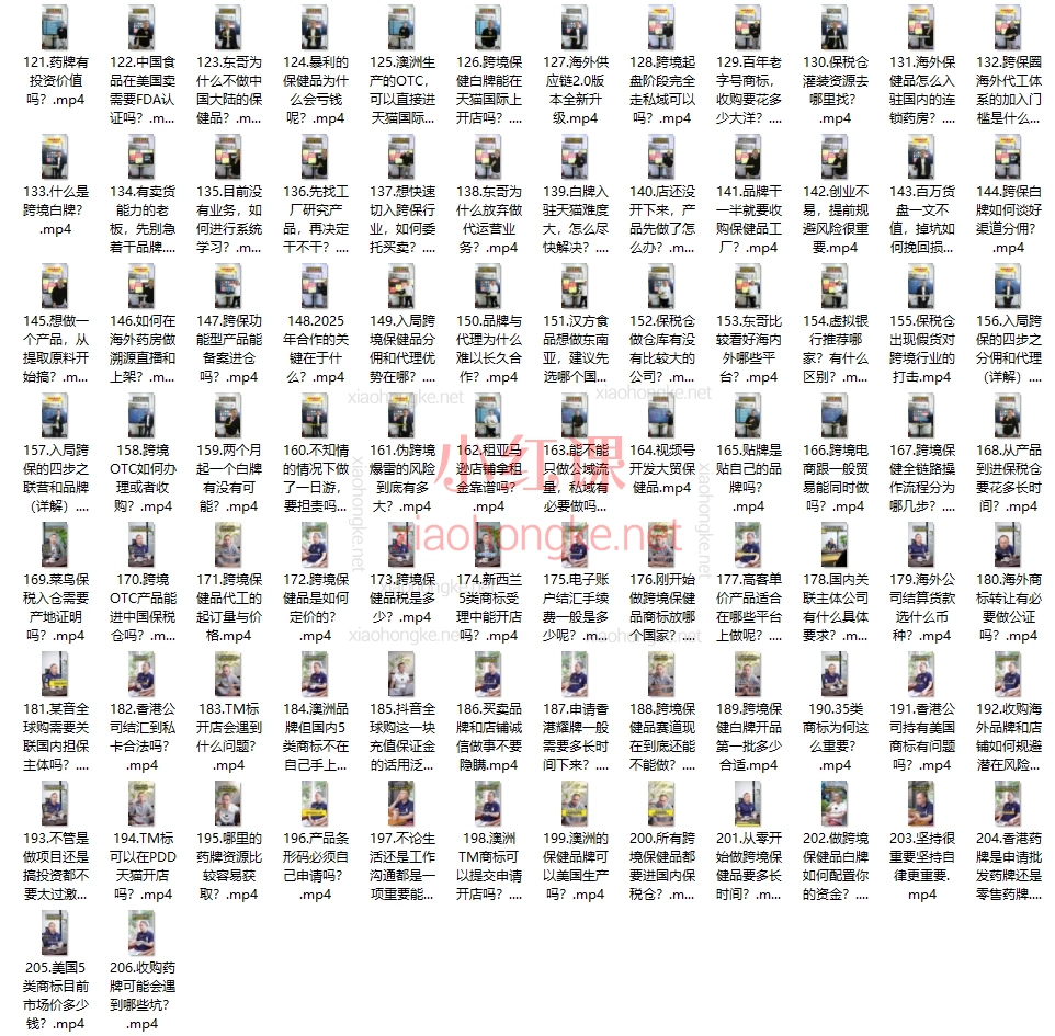 东哥跨境：跨境保健精选短视频200条