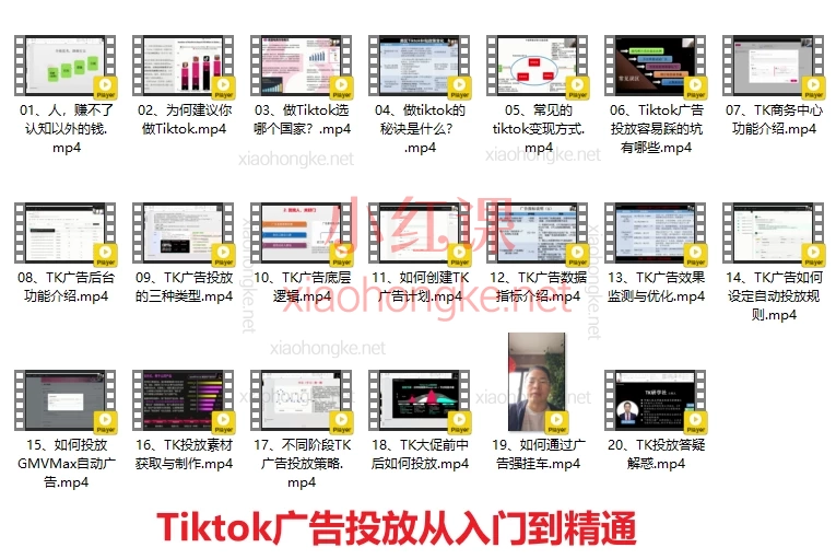 跨境无疆：Tiktok广告投放、选品、店铺运营、高效运营，从入门到精通合集