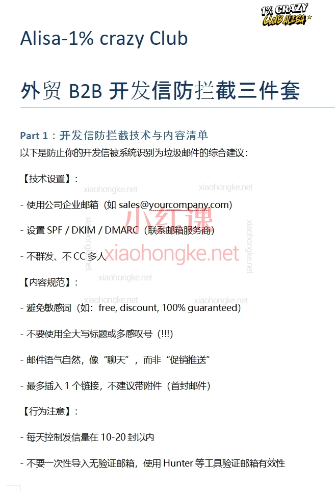 Alisa的外贸圈1% crazy 1000W club——外贸翻盘路径
