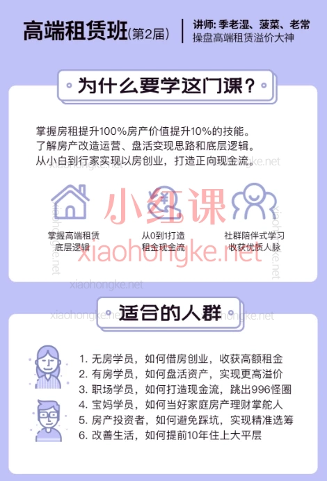 高端租赁走读班（第2届）高端租赁大神，34节高端租赁实战课，手把手教你年入百万💰