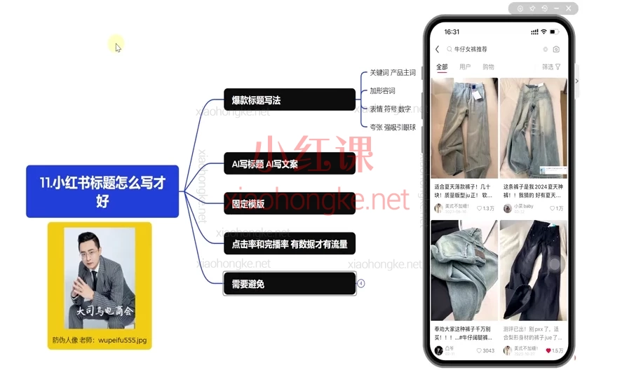 大司马小红书0到1实战课:从0到1手把手教你开店爆单】🔥